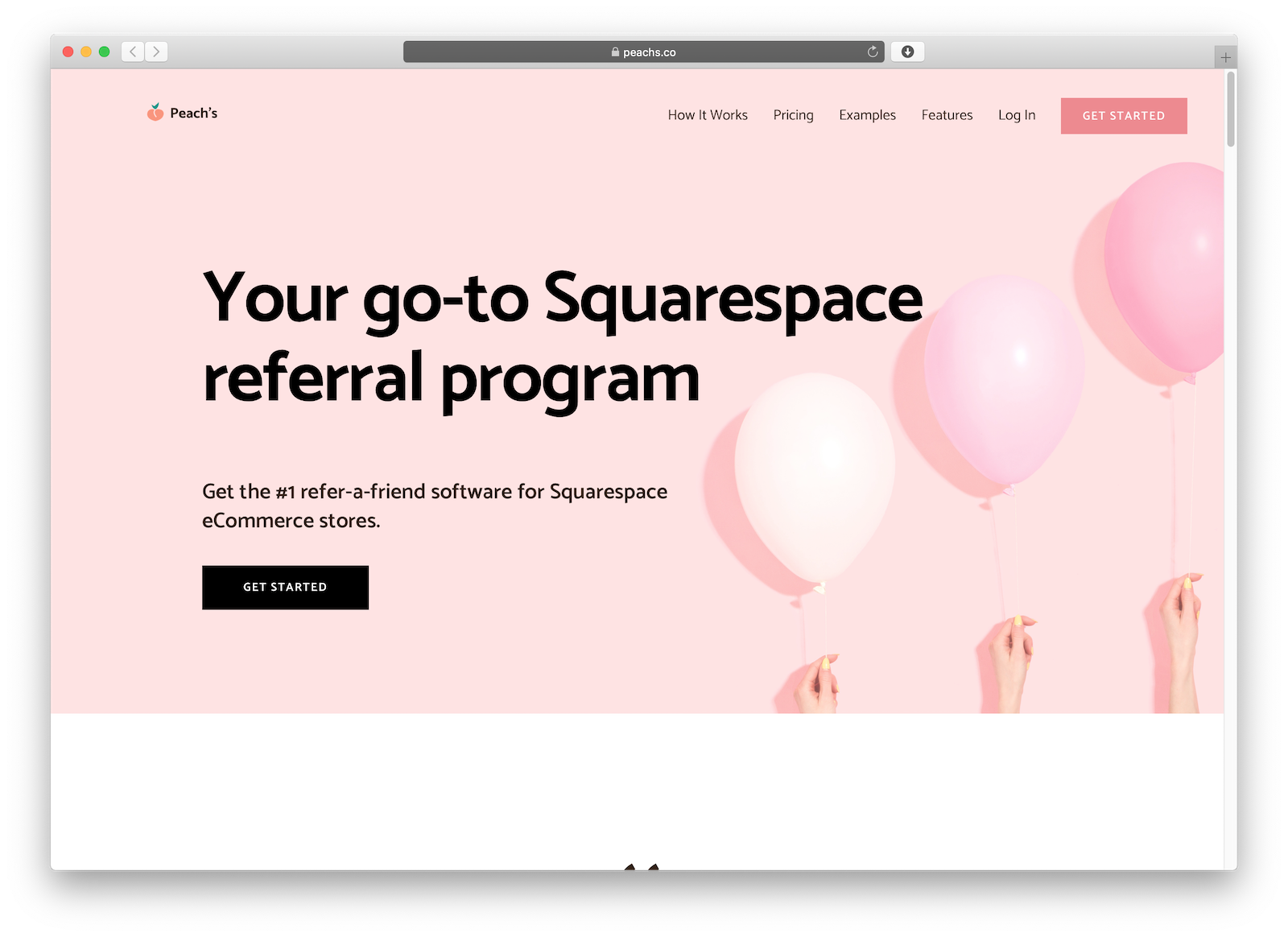 Peach's-Squarespace-affiliate-program