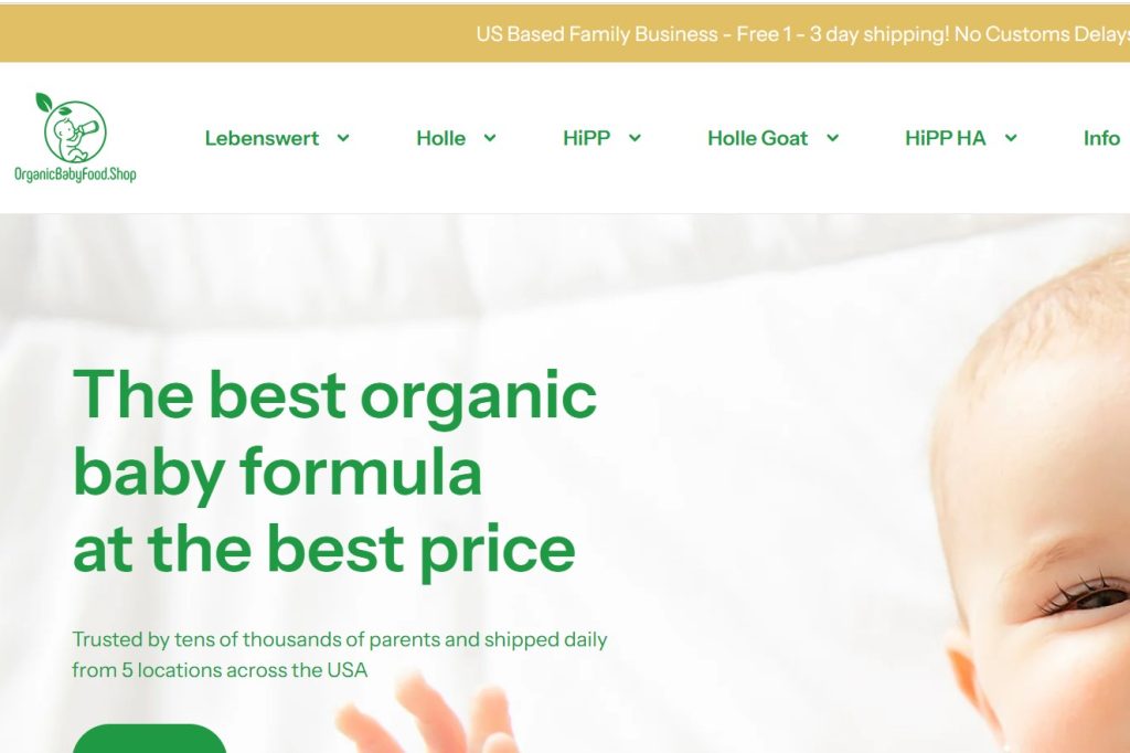 Organic Baby Food Shop Discount Code