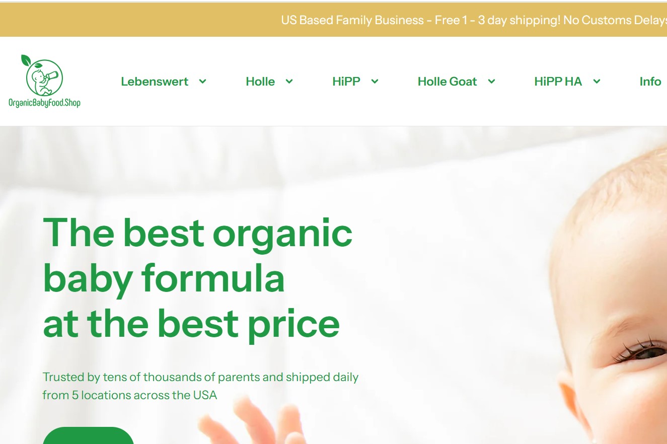 Organic Baby Food Shop Discount Code