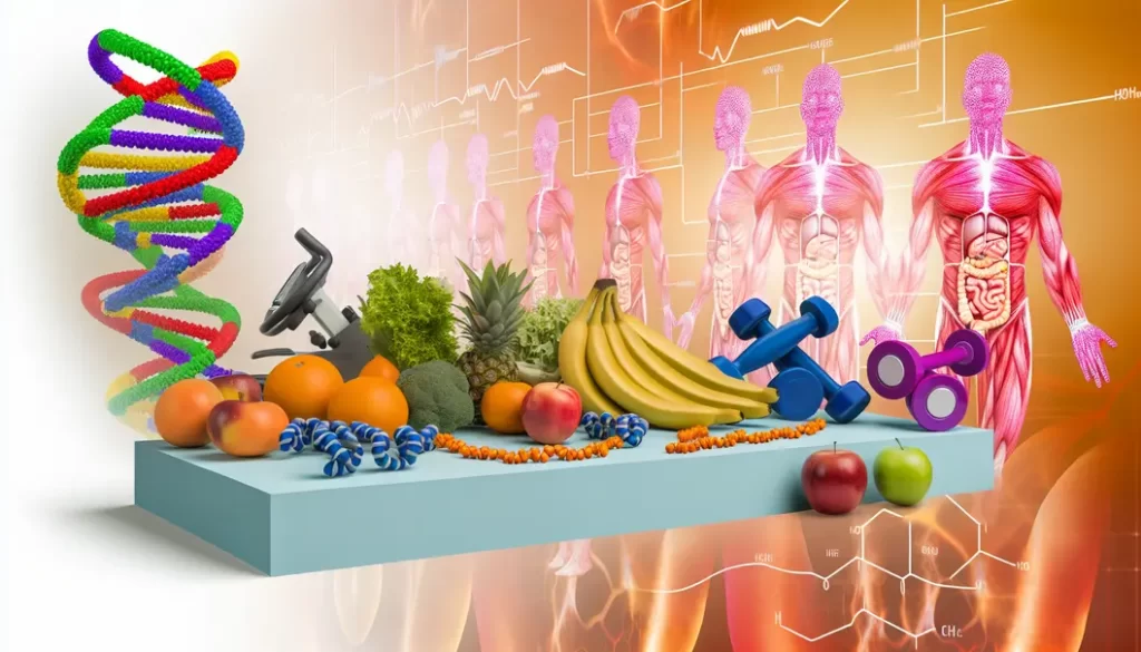 Visual collage of peptides used in weight loss and their effects on metabolism.