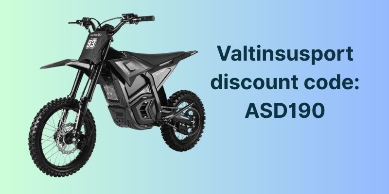 Valtinsusport Coupon Code: Save $190 on Electric Dirt Bikes