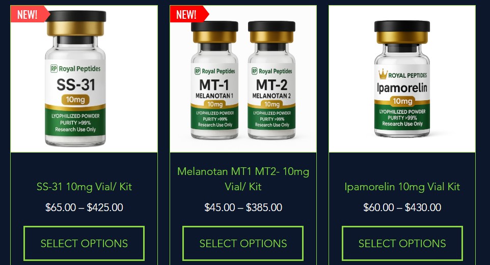 Save 10% on new Royal Peptides products