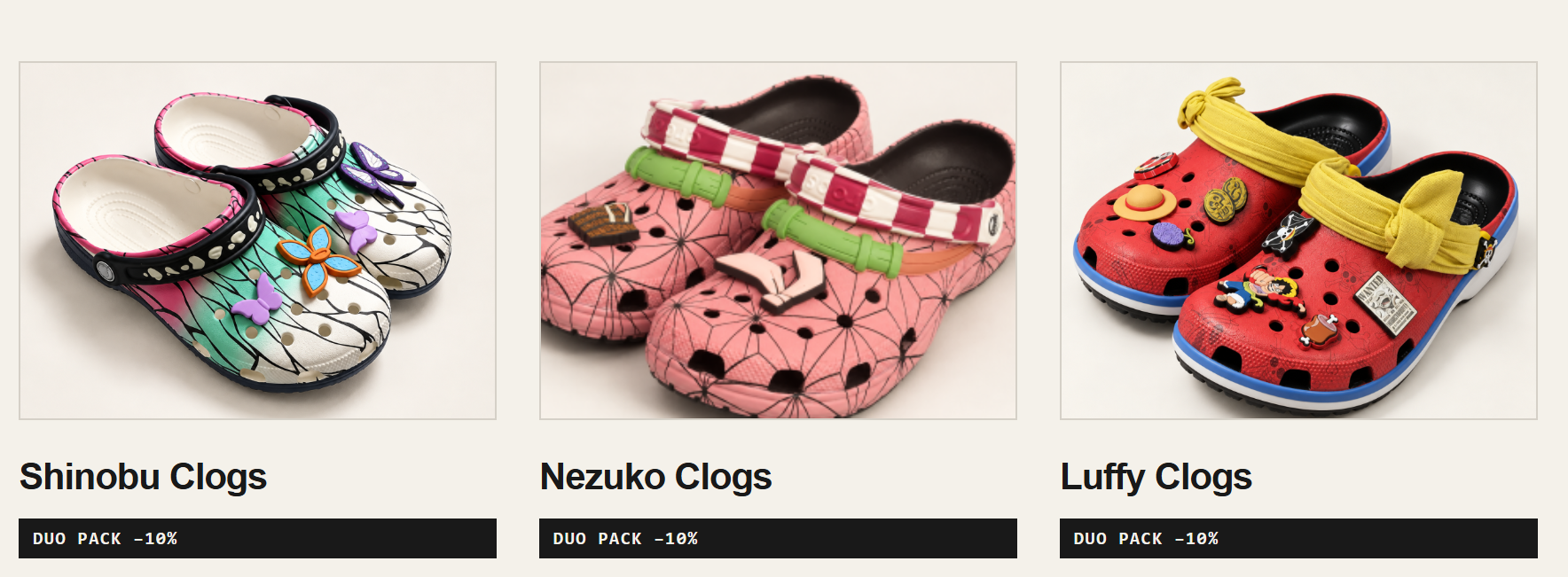 AnimeSoles clogs