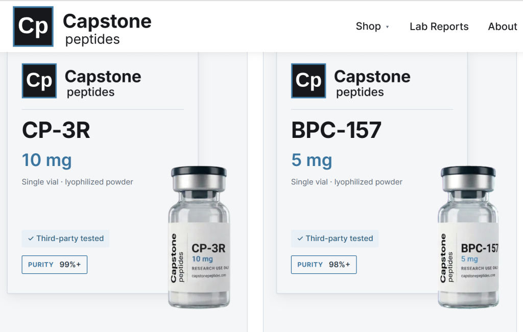 Capstone Peptides coupon codes and discounts